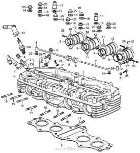 CB400 Головка цилиндров