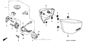 VTX1800R Боковые обтекатели