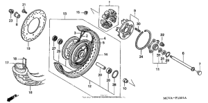 VTX1800S2 Rear wheel (vtx1800s)