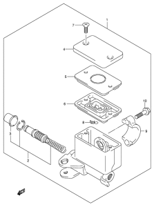 AN650 (ABS) Передний тормозной цилиндр