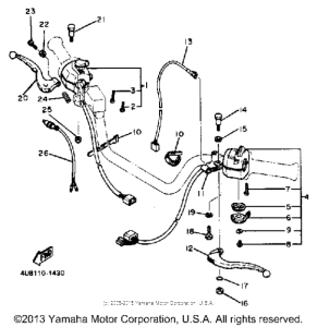 XJ550RK Рулевые переключатели