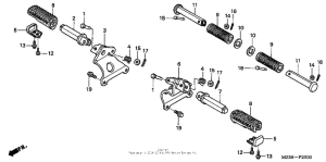 VF750C Подножки