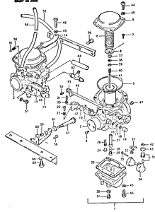 GSX400 Carburetor assy