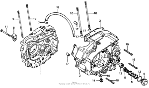 CB125S Картер двигателя