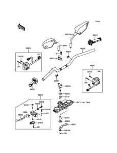 KLX125 ハンドルバー