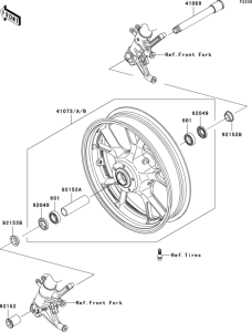 ZX1400 Переднее колесо