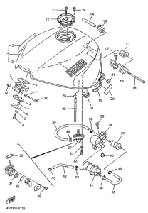 YZF1000R Топливный бак