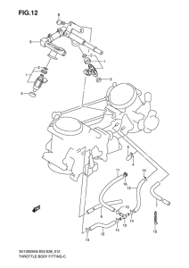 SV1000 Fuel delivery pipe
