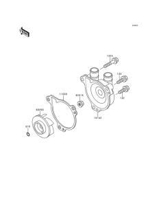 KLX300R Водяной насос