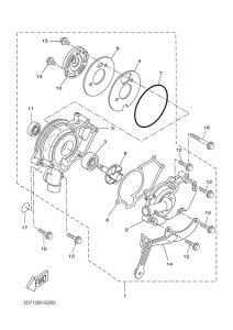 YZF-R125 Водяной насос