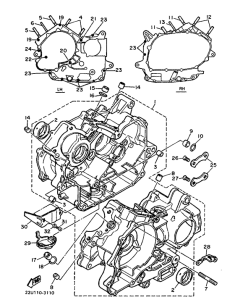 XV500 Картер двигателя