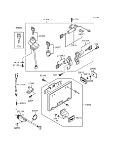 ZX900 Замок зажигания