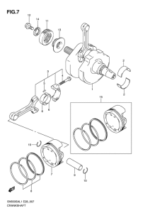 SV650 (ABS) Вал коленчатый