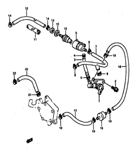 DR800 Топливный кран