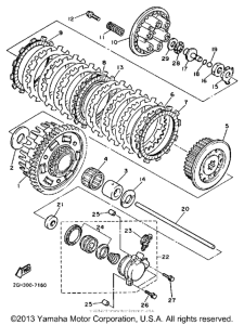 FZR1000TC Сцепление