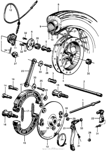 CB77 Переднее колесо