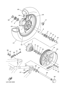 XV1600A Переднее колесо