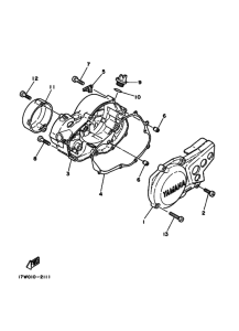 DT50LC DT50B Crankcase cover ass`y  (v