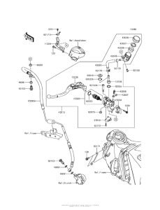 ZX1400 Цилиндр сцепления