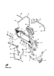 FZS600 Радиатор и шланг