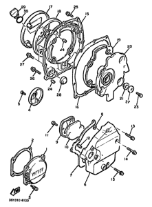 FJ1100 Крышка картера двигателя