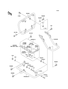 KZ1000 Engine low cover assy zincated