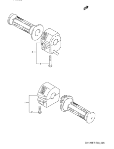 GN125 Рулевой переключатель