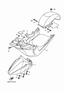 YW125 Переднее крыло