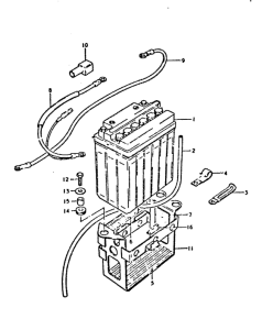 GSX750 Аккумулятор
