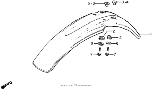 XR500 Переднее крыло