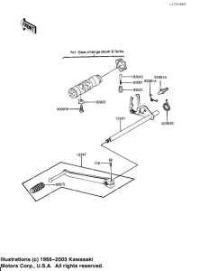 KZ650 Переключатель передач