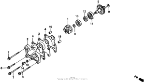 CR250R Водяной насос