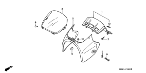FX650 Передний обтекатель