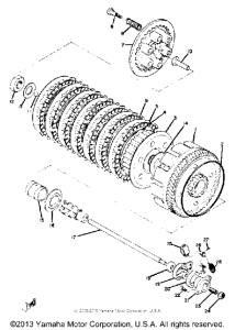 RD250A Сцепление