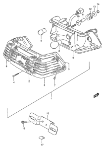 FB100 Задний комбинированный сигнал