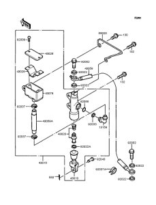 KMX50 Задний торм цилиндр