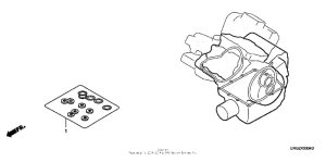 VTX1300T Комплект прокладок