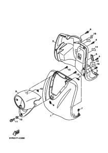 XC125V YJ125X Щиток облицовочный