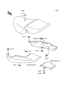 ZR250 Сиденье