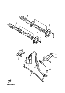 FZR600 FZR600A Распределительный вал & chain