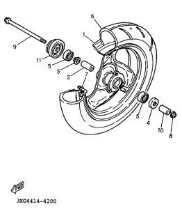 YA50ZA Переднее колесо