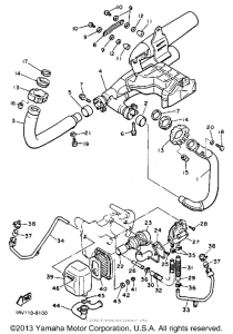 XV1100E Выхлопная система