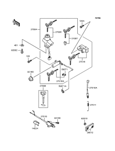 ZR1100 Замок зажигания