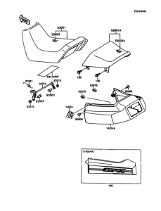 ZX600 Сиденье