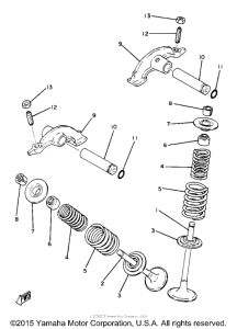 XT250J Клапана