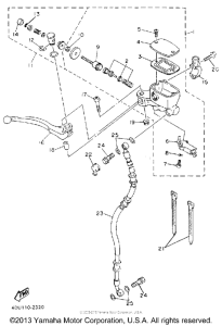 XJ600SEC Главный тормозной цилиндр
