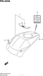 VZ800 Fuel Tank Cover