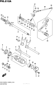 GSX-S1000F (ABS) Механизм  переключения передач