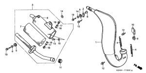 CR125R Глушитель