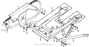 XL125 Swingarm + chain case